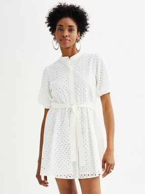 Nine West White Mini Dress